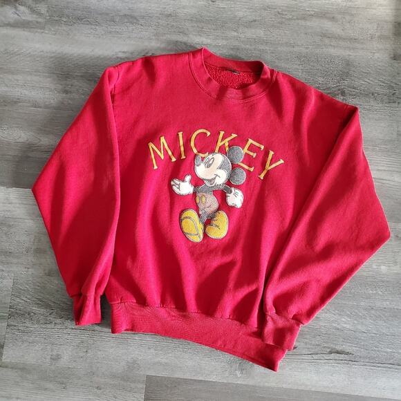 Vintage Tops - Vintage Mickey Mouse Pullover Sweatshirt